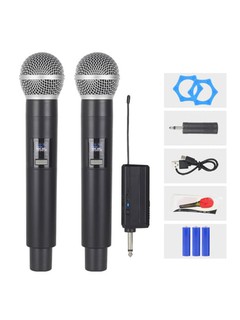 Karaoke va boshqa dinamiklar uchun professional universal simsiz mikrofon + adapter