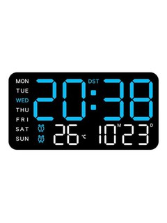 Yorqin ekran, termometr, kalendar, hafta kunlari va signalga ega elektron LED soat