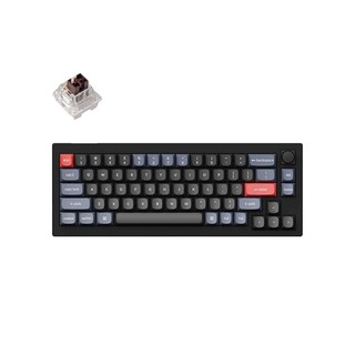 Клавиатура Keychron V2 68 Key QMK K PRO Brown Hot-Swap RGB Knob Carbon, черный