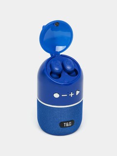 Simsiz mini Bluetooth dinamik + quloqchinlar T&G TG805, TWS, 2 tasi 1 da