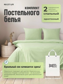 Комплект постельного белья, односпальный, высокое качество Big City Life