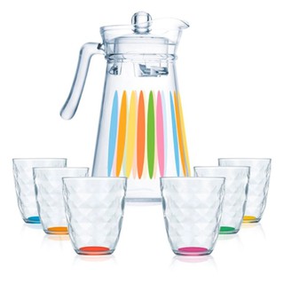Luminarc Neo Diamond Rainbow 7 ichimliklar uchun to'plam (P1080)