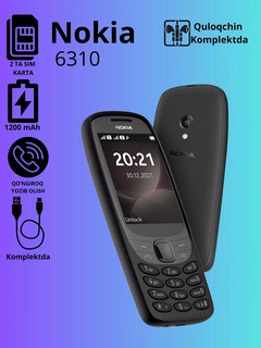 Телефон MAXISCOO Fit Nokia 6310 , NFC, Wi-Fi, Bluetooth, камера 0.3 Мп