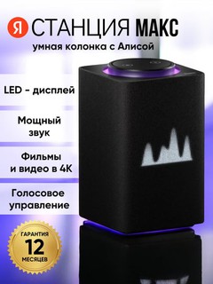 Умная колонка Яндекс станция Макс с Алисой, c Zigbee, Yandex-00053