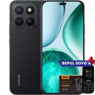 Смартфон Honor X8c 8/128GB, Global, Midnight Black + в подарок Кнопочный телефон E1808