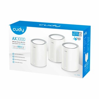 Беспроводная Точка доступа CUDY M3000(3-Pack) AX3000 Wi-Fi 6 Mesh 2.5G Solution