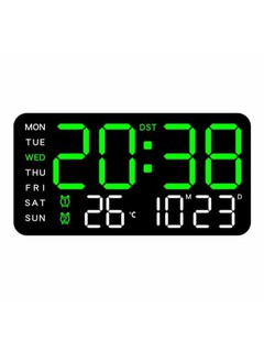 Yorqin ekran, termometr, kalendar, hafta kunlari va signalga ega elektron LED soat