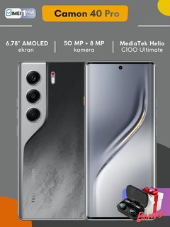 Смартфон TECNO CAMON 40 Pro,бонус Bluetooth-наушники TWS M10,5200мАч 45Вт,120Гц,8+8/256ГБ
