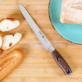 Нож для хлеба FISSMAN LORZE 2543 325 мм (лезвие 200 мм), сталь 5Cr15MoV, зубчатый край
