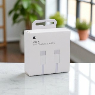 Оригинальный кабель Apple USB-C – USB-C 60Вт, 1м, быстрая зарядка, для iPhone 15 и 16, iPad, MacBook