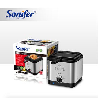 Электрическая Фритюрница 1.5л, Sonifer SF-1019 нержавеющая сталь