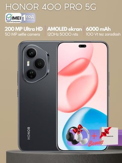 Смартфон HONOR 400 Pro 5G, бонус Honor choice наушники и GIFT box, 200MП, 50MП, 12MП, 2MП