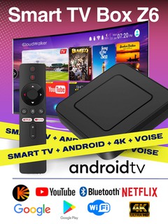 TV Box / Smart tv Android TV Z6 TV pristavkasi, Smart TV Box, 4K