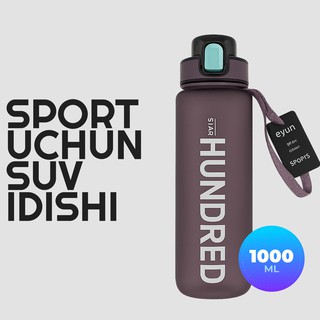 Бутылка для воды HUNDERED 1000 мл, спортивная, для тренировок