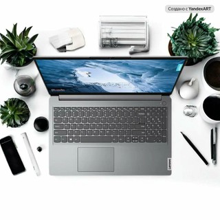 Ноутбук Lenovo IdeaPad 1– Intel Celeron N4500, 8 ГБ, 512 ГБ SSD, 15.6" FHD IPS, DOS, Cloud Grey, русская клавиатура