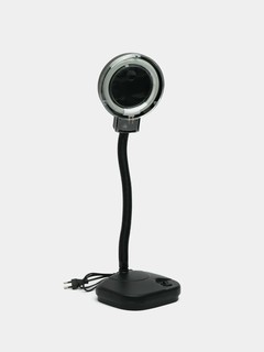 Лупа лампа YIHUA-239L, с LED-подсветкой, увеличение 2 и 20 крат, диаметр 90 и 19мм