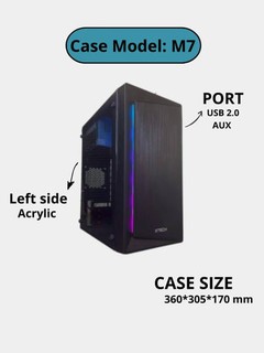 Компьютерный кейс MINI ATX- игровой корпус Xtech M5, M12, M7 c RGB подсветкой