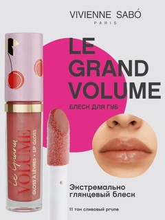 Блеск для губ Vivienne Sabo "Le Grand Volume", тон 11, увлажняющий, сливовый