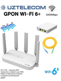ZTE E1630 Wi-Fi 6+ router HUAWEI GPON HG8310 XPON, Uztelecom bilan mos, 360 daraja qamrov