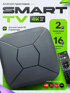 ТВ приставка Smart TV Box для телевизора Андроид ТВ Стик YouTube кино и мультфильмы онлайн