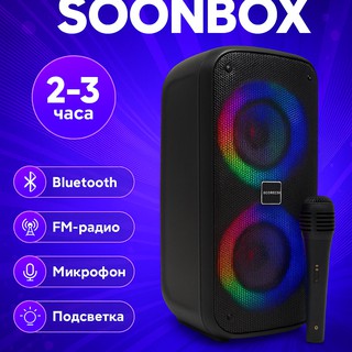 Портативная колонка Soonbox s4421, черный