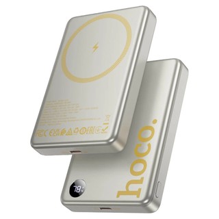 Внешний аккумулятор Hoco Q34 10000mAh с беспроводной зарядкой золотистый
