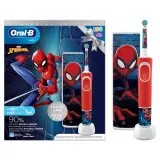 Зубная щетка электрическая Oral-B Kids Spiderman D100.413.2KX (с футляром)