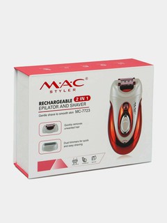 Эпилятор MAC Styler MC Mac-7723, 2 в 1, для удаления волос, 5 скоростей