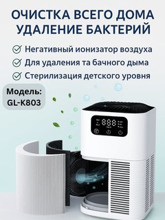 Aqlli havo tozalagich HEPA H13, ionizatsiya, UV va aromatizatsiya bilan