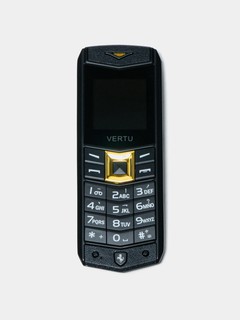 Мобильный телефон в стиле Vertu, черный, 2 SIM, металл, бизнес-дизайн, кнопочный