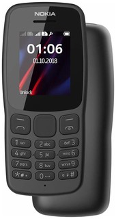 Телефон NOKIA 106-TA1564 DS EAC CHARCOAL