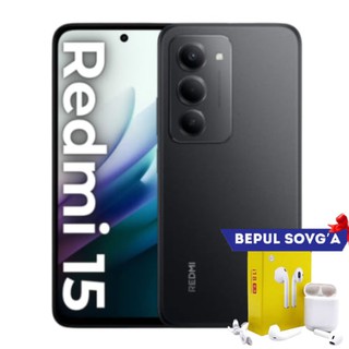 Смартфон Xiaomi Redmi 15 6/128GB, Black + В подарок Беспроводные наушники