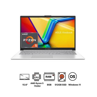 Ноутбук Asus VivoBook 15 E1504FA-NJ005W / R5-7520U / 8 GB / SSD 512 GB / 15.6", серебристый
