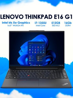 Ноутбук LENOVO THINKPAD E16 G1 I7-1355U 16GB 512GB 16'' WUXGA IPS TOUCH