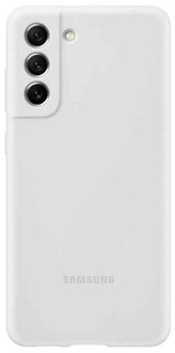 Оригинальный чехол Silicone Cover для Galaxy S21 FE (белый)