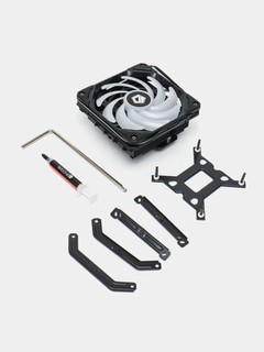ID-COOLING IS-55 ARGB CPU кулер , тонкий вентилятор 120х120х15мм, Белый/черный