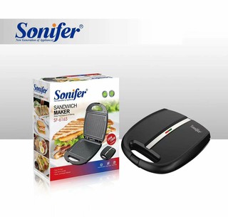 Sonifer SF-6165, новая бытовая плита мощностью 1400 Вт, электрический гриль, вафельница для завтрака и сэндвичей