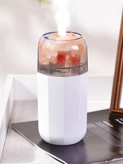 Kristal tuzli havo namlagich va tungi chiroq, aromadiffuzor, 350 ml