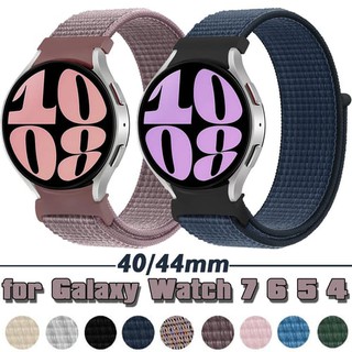 No Gaps Nylon Strap for Samsung Galaxy Watch 7 6 5 4 FE 44mm 40mm Sport Bracelet Band for Galaxy Watch 6 Classic 47mm 43mm 4 Classic 42mm 46mm5 Pro