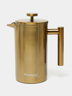 Чайник заварочный из нержавеющей стали, Kukmara, 1 л, золотой