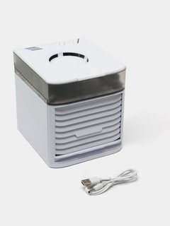 Портативный мини вентилятор-кондиционер, увлажнитель, очиститель и охладитель воздуха