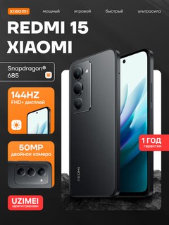 Smartfon Redmi 15, 8/256 GB, 6.9" IPS-displey, 50 MP, 7000 mAh, 33 Vt tez quvvatlash