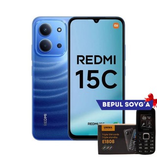Смартфон Xiaomi Redmi 15C 4G 6/128GB, Global, Moonlight Blue + в подарок Кнопочный телефон E1808