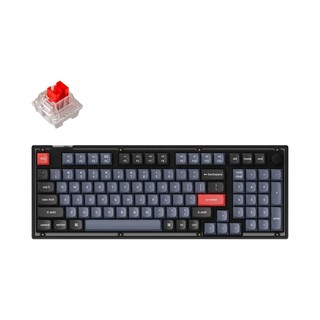 Клавиатуры Keychron V5 100 Key QMK K PRO Red Hot-Swap RGB Knob Frosted, черный