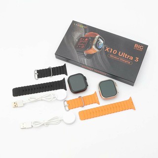 Умные часы X10 Ultra 3 с большим экраном и беспроводной зарядкой