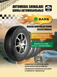 Шина BARS для Chevrolet Nexia 1/2/3 TIMEFLEXX 185/70 R14, 4шт