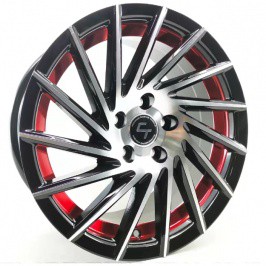 Диска для автомобиля R15 (752 Black Machin Redline) 4*100 ET35 CB56.5 4 (шт)