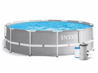 Каркасный бассейн INTEX 26716, серый