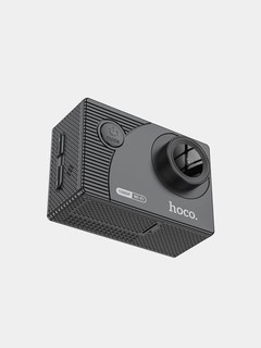 Sport kamerasi Hoco DV100, 1080p 30fps, Wi‑Fi, TF 64 GB gacha, olinadigan 900 mAh batareya
