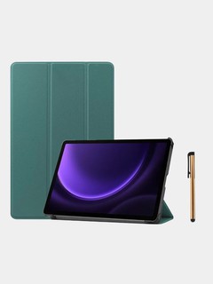 Защитный чехол для планшета Samsung Galaxy Tab S9 11"/S9 FE/S10 FE 10.9" (трехсекционный складной дизайн), зеленый